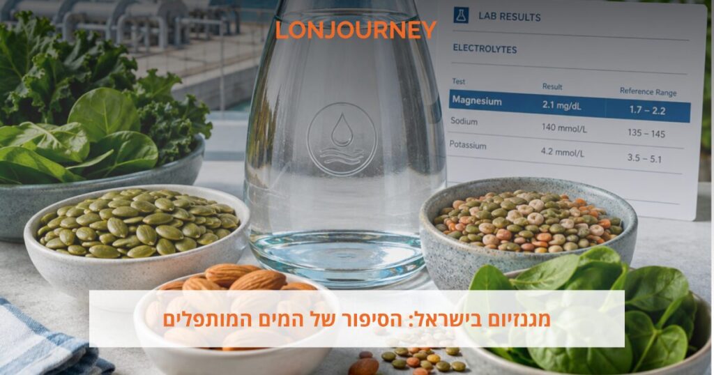 מגנזיום בישראל: צריכה נמוכה, מדידה לא מושלמת והסיפור של המים המותפלים